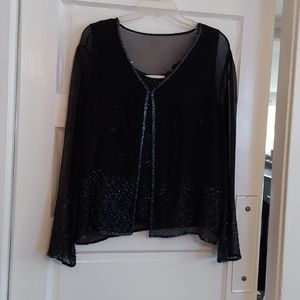 Beaded tank and jacket